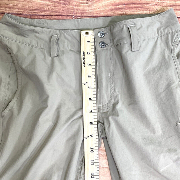 Woman’s The North Face Short/Court Nylon Hiking Pants Size 8 Beige - Picture 4 of 11